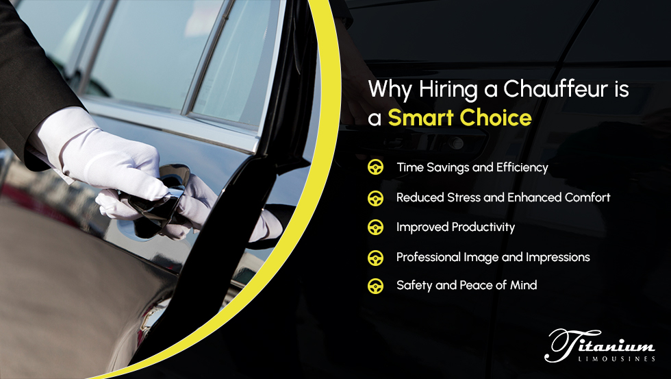 Image of Presentation discussing "Why hiring a Chauffeur is a smart choice